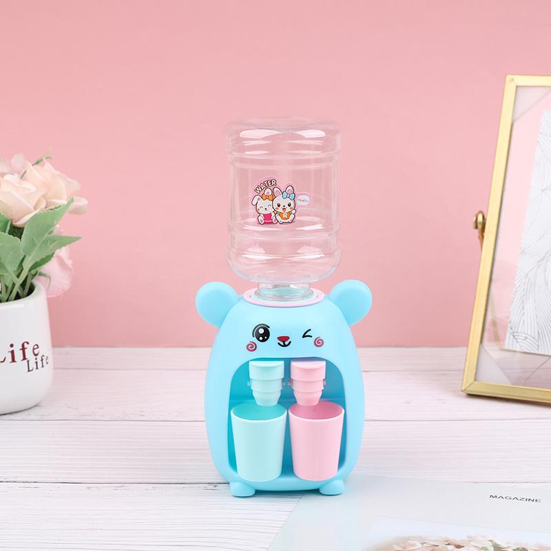 1pc Mini Water Dispenser Drinking Fountain Kitchen Toy For Children Gift Children Cartoon Water Juice Milk Drinking Fountain Toy