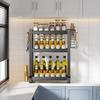 Nordic Carbon Steel 3-Tier Kitchen Spice Rack