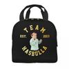 Custom Hasbulla Magomedov Portable Lunch Box Women Leakproof Thermal Cooler Food Insulated Lunch Bag Office Work