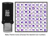 Printtoo Baby Theme Icons Round Rubber Stamp Self Inking Stamper 12 mm