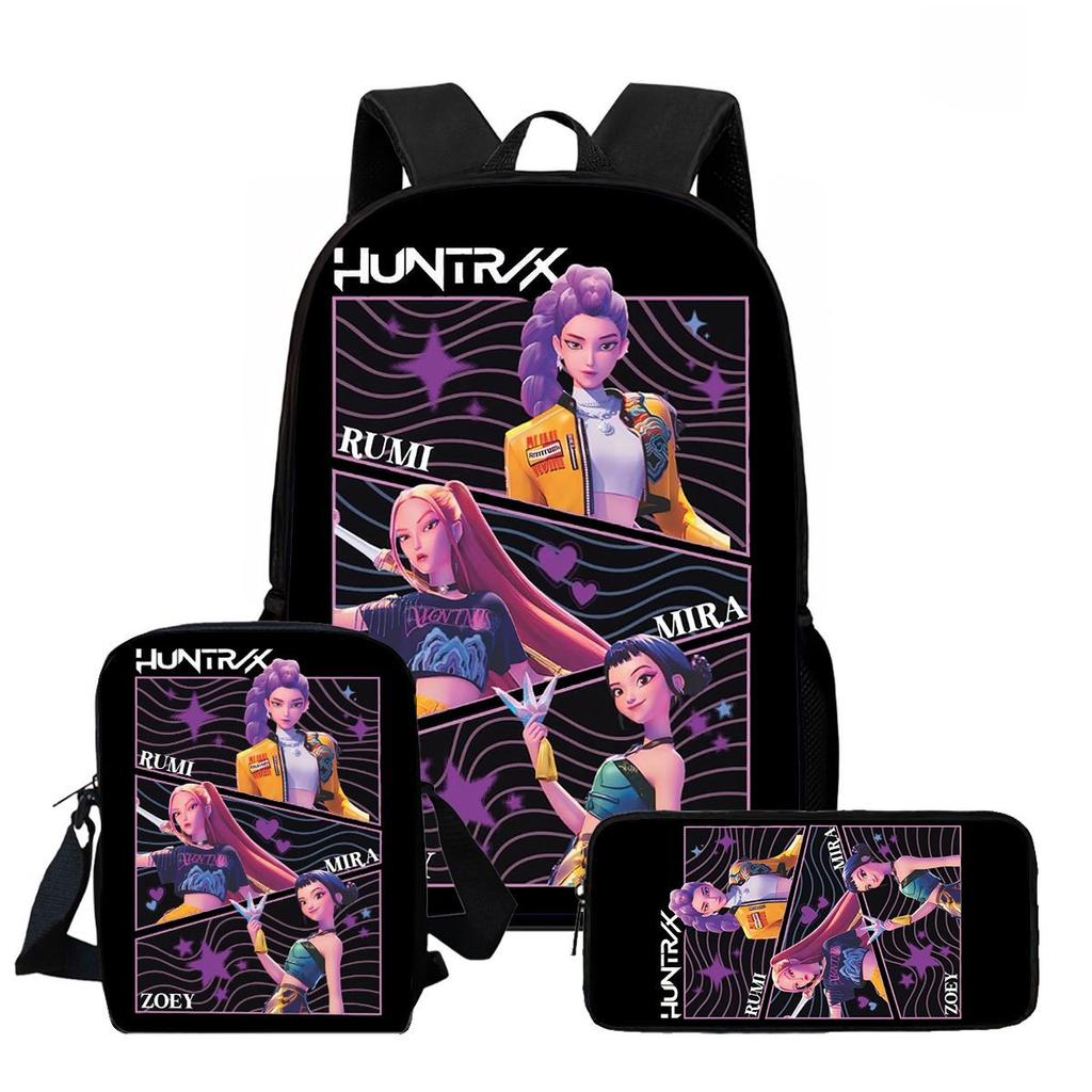 Kpop Witcher Girl Group Trendy Kids Backpack with High-Definition Print, Large Capacity, Lightweight, and Back-Protecting Design 6267