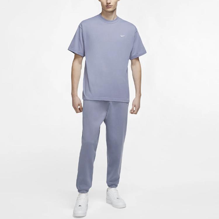 Nike Мужские футболки Индиго с круглым вырезом Умеренный прямой крой DA0321-512