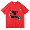 Мужская футболка AAP ROCKY Don T Be Dumb, 100% хлопок, Топы, Пляжная, Классическая, С коротким рукавом, С круглым вырезом, Модная футболка, Одежда