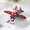 Santa Claus Airplane Christmas Hanging Decoration Mailbox Christmas Tree Ornament