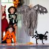 Hangable Halloween Skeleton Ghost With Glowing Eyes Scene Courtyard Decoration Luminous Electric Induction For Theme Parties