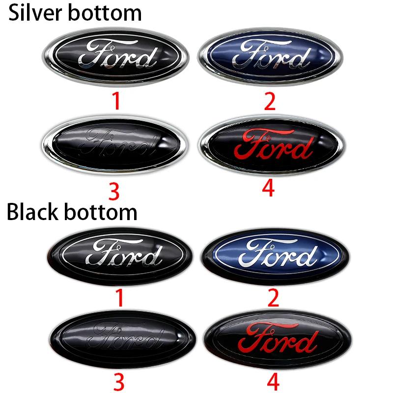 Car Sticker 2026 Ford New 2025 Hot ABS 14.5 Car Front Head Hood Bonnet Logo Rear Trunk Badge Sticker For Ford Mondeo Focus Fusio