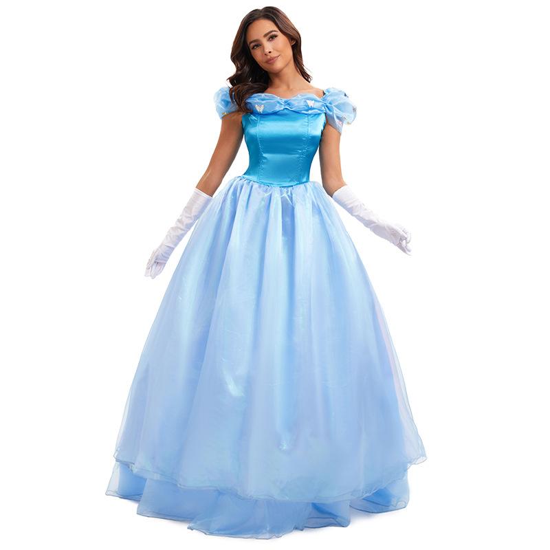 Halloween Adult Cinderella Princess Cinderella Dress Fairy Tale Cosplay Stage Dress Dress Dress
