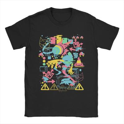 Винтажная футболка Deltarune Disruption Унисекс Круглый вырез Хлопковая футболка С коротким рукавом Футболка Печать Одежда