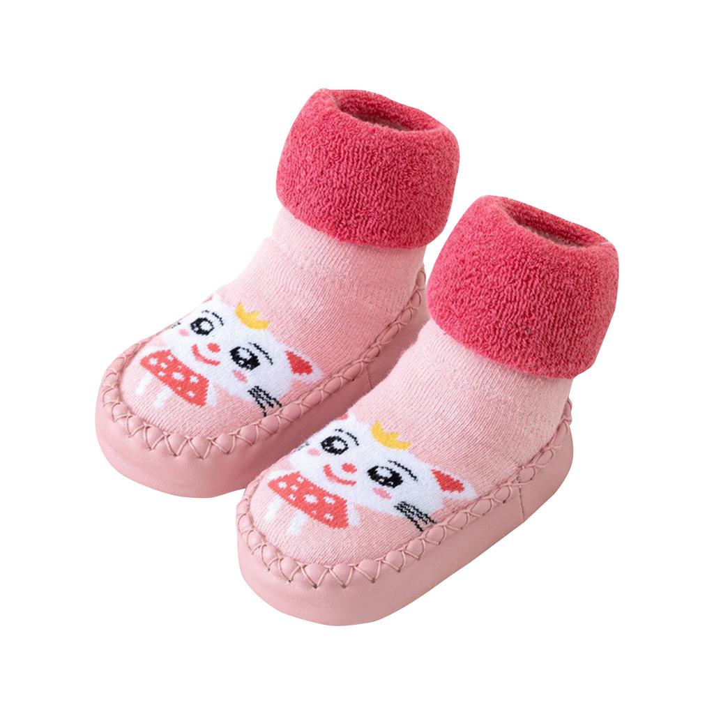 Newborn Baby Socks Shoes And Socks Non-slip Baby Class A Thickened Medium Cotton Socks 0-3 Years Old Toddler Floor Socks