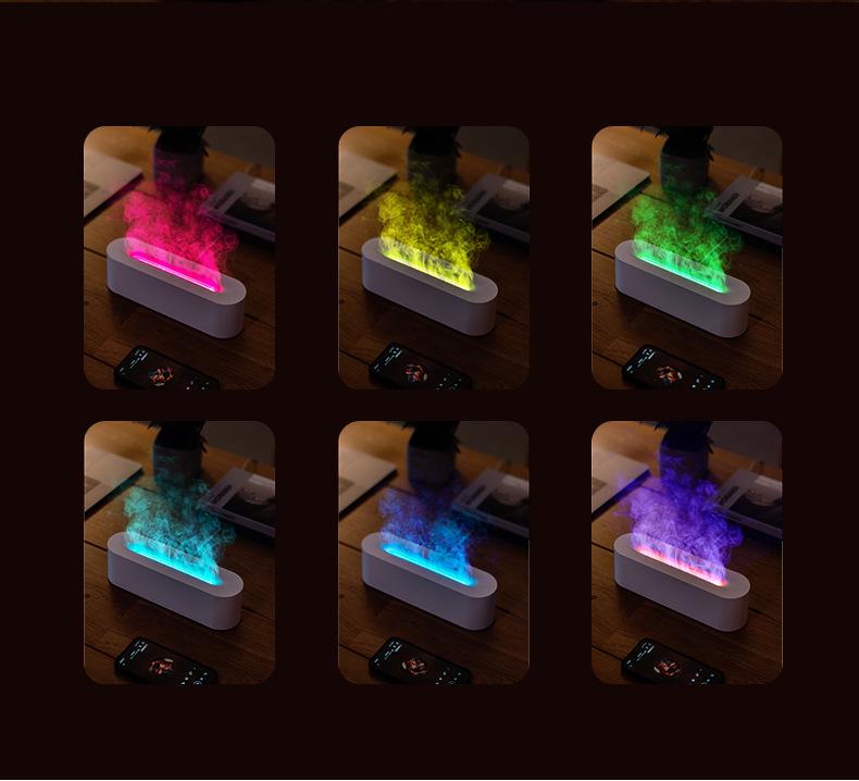 23-Color Flame Aromatherapy USB Humidifier for Home & Hotel