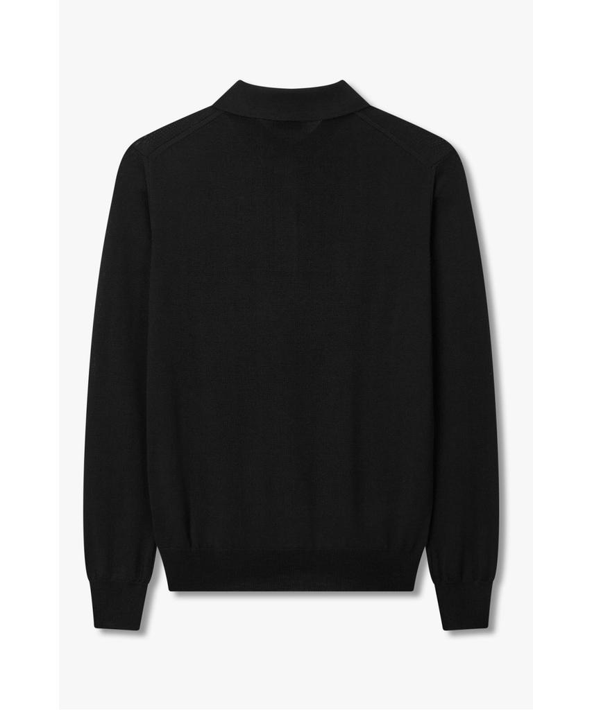 MAN ON THE BOON [Morgano] Polo Sweater_Black 4715313903