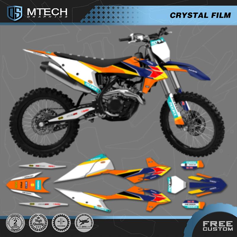 DSMTECH For KTM EXC EXC-F 2020 2021 2022 2023 150 200 250 300 350 450 500 Graphics DECALS Stickers kits For 2019-2022 SX SXF 007