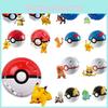 Pokemon Poke Ball Elf Figure Model Toy Pikachu Charmander Litten Rockruff Game Anime Figure