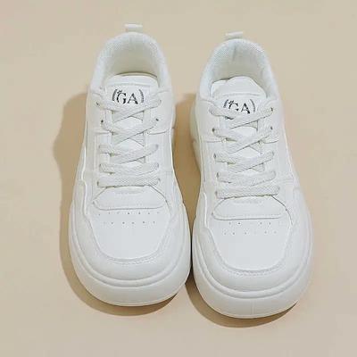 Осень Весна Кроссовки на платформе Женские Платье Белый Женский Каблук Женская Обувь Каблук Кроссовки Спорт Tenise Аутентичные Известные Бренды