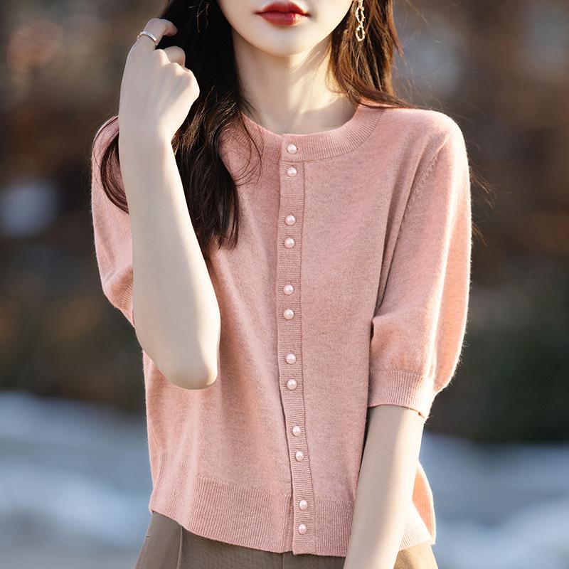 Женский легкий кардиган из 50% шерсти и 50% шелка Mulberry — универсальный трикотаж на все 4 сезона для комфорта и стиля в любое время года