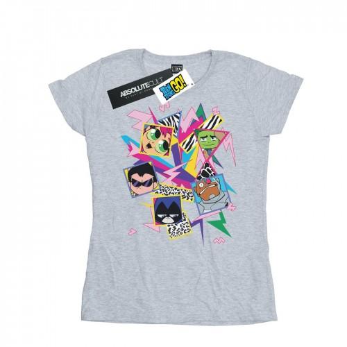 DC Comics Womens/Ladies Teen Titans Go 80s Icons Cotton T-Shirt