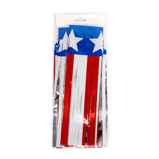 1/2 шт. Звезды и полосы бахрома баннеры патриотическая вечеринка настенные вымпелы занавески для декора Национального дня независимости