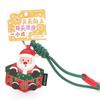 Waterproof Christmas Key Ring Leather Snowman Bag Pendant Small Gift Santa Claus Keychain  Car Key