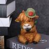 Handmad Cartoon Cow Ornament Resin Animal Action Figure Highland Cow Decor  Kids Birthday Gift