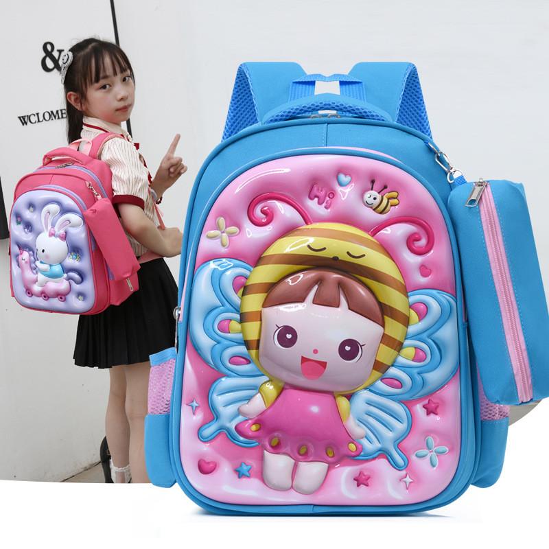 Kuromi Melody Cinnamoroll Captain America Backpack With Wearresistant Nylon And Breathable Back System For School Kids