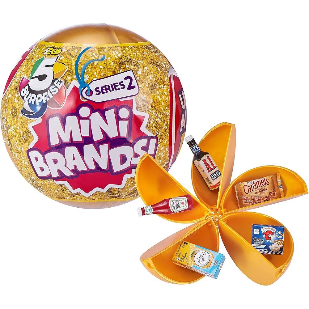 Year Round Gifts 4 You ZURU Gold Series 2 Mini Brand 5 Surprise Toys Set of 2