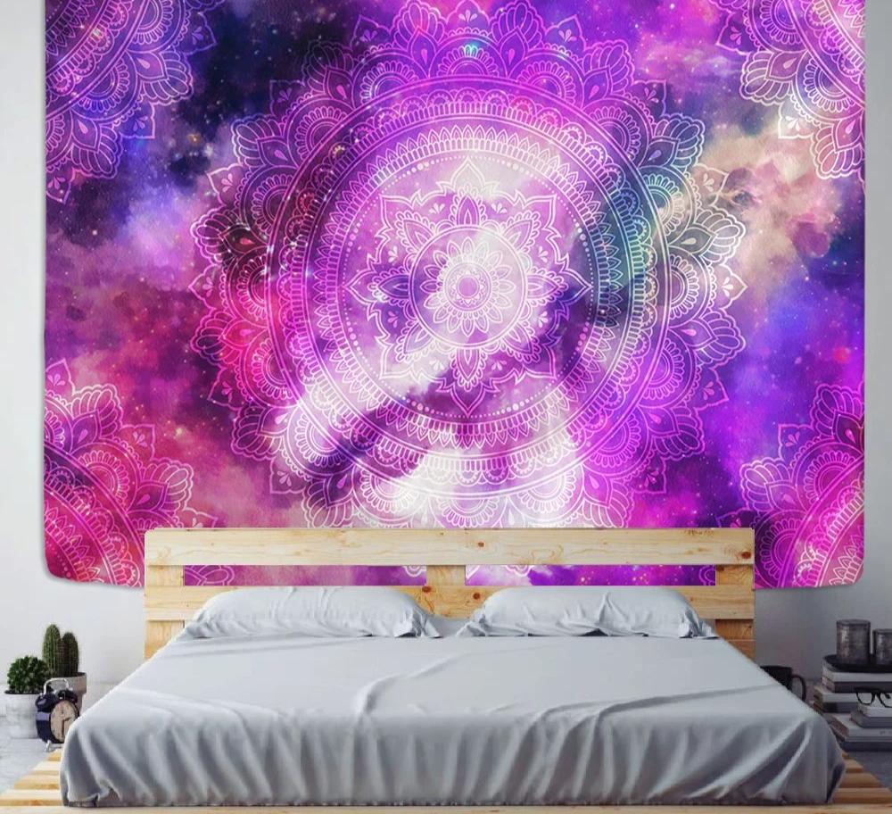Indian Mandala Tapestry Wall Hanging Sandy Beach Throw Rug Blanket Camping Tent Travel Mattress Bohemian Sleeping Pad Tapestries