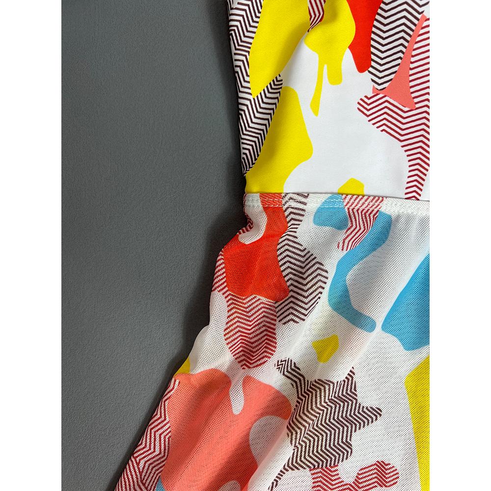 Женский сексуальный купальник большого размера с цветочным принтом, женский летний комплект из двух предметов, танкини, модный монокини, пляжная одежда, банный костюм