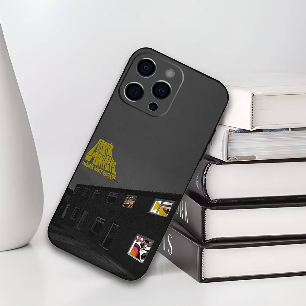 A-Арктические Обезьяны Группа Чехол для Телефона Для iPhone 17,16,15,14,13,12,11 Plus,Pro Max,XS,Мягкий Черный Чехол