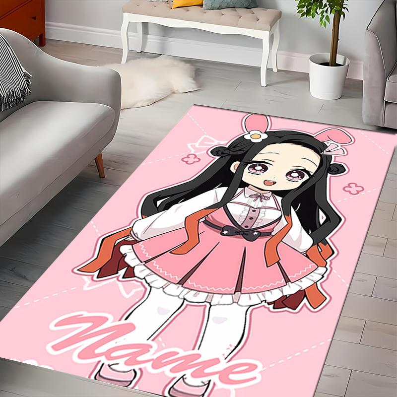 Custom personalization Demon Slayer character theme Area Rug - Perfect For Kitchen, Bathroom,Laundry Room Decor Large Size Available,Gift All Seasons