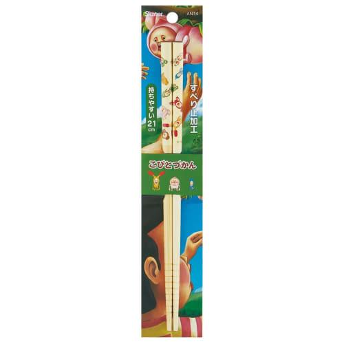 Skater Chopsticks Children's Bamboo Chopsticks 21cm Chopsticks for Children Kobito Zukan ANT4-A