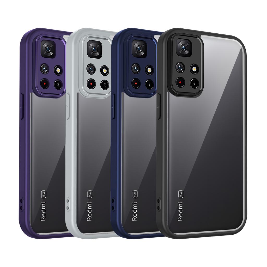 Чехол для Redmi Note 11T 5G Чехол для телефона Redmi Note 11T Чехол-бампер Redmi Note11T с воздушной подушкой Силиконовый бампер Прозрачная матовая задняя крышка Жесткий