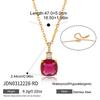 18K Gold Plated Stainless Steel Necklace With Cubic Zirconia Fashion Chains and Necklaces Pendant Necklaces for Women