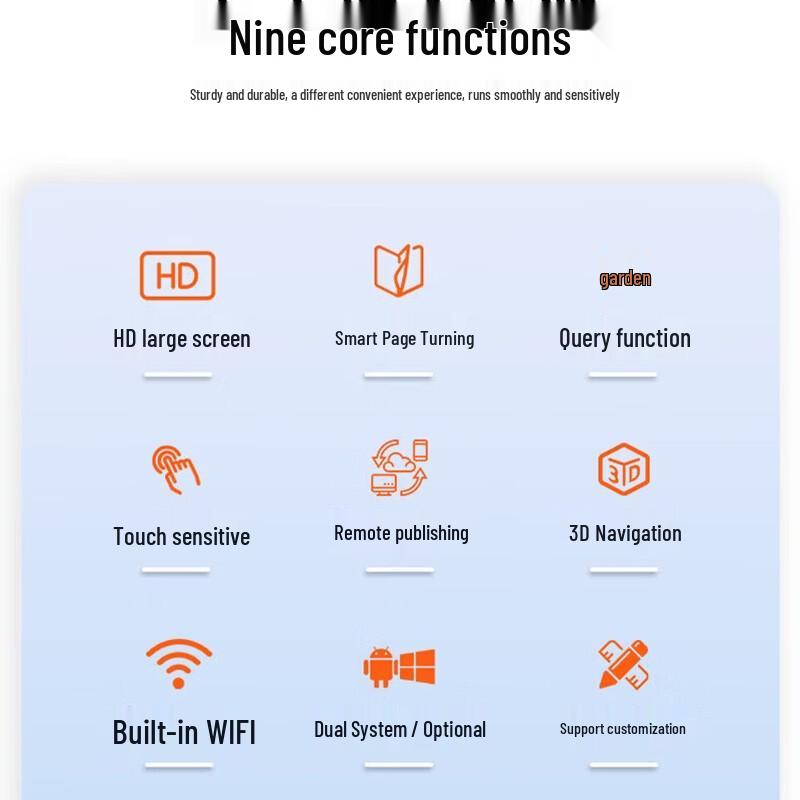 ZHENGTIAN Wall-mounted Android Interactive Touchscreen Display (CN version)