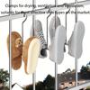 Multifunctional Stainless Steel Shoe Rack Artifact Shoe Rack Insole Hook Home Balcony Shoe Drying Rack