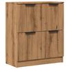VidaXL Buffet chêne artisanal 60x30x70 cm bois d'ingénierie, meuble de rangement, meuble de rangement de cuisine, meuble de 856841