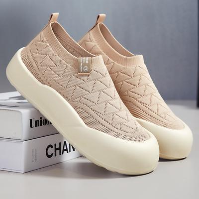 Женские удобные туфли для мам с мягкой подошвой из полиуретана, дышащие, легкие, повседневные, прогулочные туфли с толстой амортизацией, нескользящие, модные