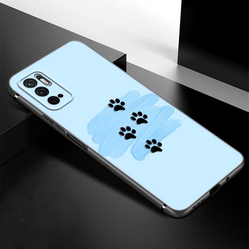 Чехол для телефона Dog Paw Best Friends для Xiaomi Redmi Note 7 8 9 10 Lite 11 11E 11T 12 Pro 11S 4G 10T 5G 8T 9S 10S TPU черный чехол