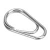 100PCS Lightweight Fishing Snaps Rings Oval Fishing Split Rings Fishing Lure Connectors  for Anglers