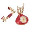 Vintage Telephone Alarm Clock Unique Elegant Accurate Time Bedside Clock Decoration for Home Cafe