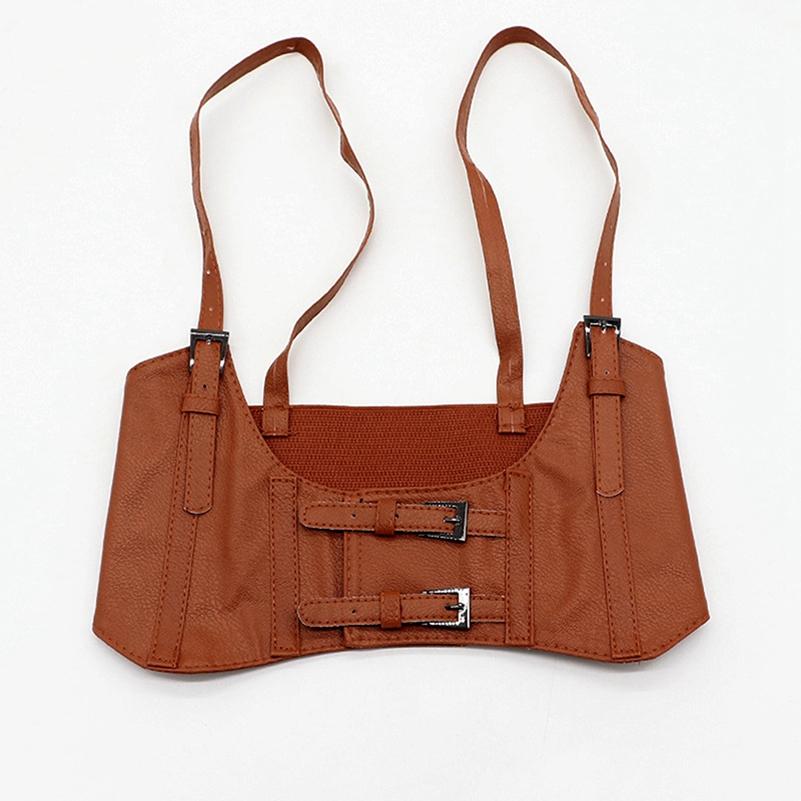 Ladies Simple Four Seasons Super Wide Vest Elastic Strap Girdle Simple All-Match Casual Elegant Lady Belts