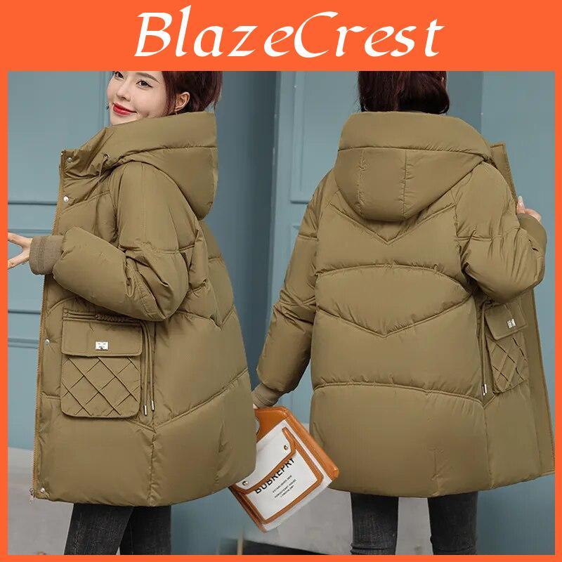 Jacket Women Winter New 2023 Warm Thicken Cotton Padded Jacket Women Long Parkas Coat Fashion Plus Size Bread Coat Women Outwear