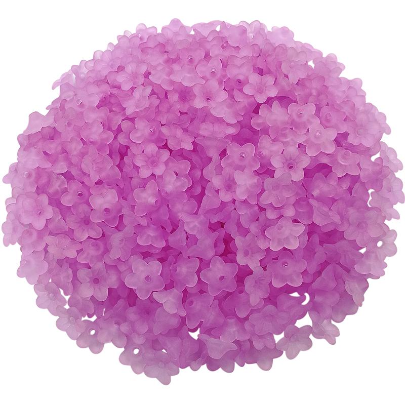 DIY Jewelry Making Fashion Morning Gory Flower Beads Caps Acrylic Multicolor Handmade Accessories Findings