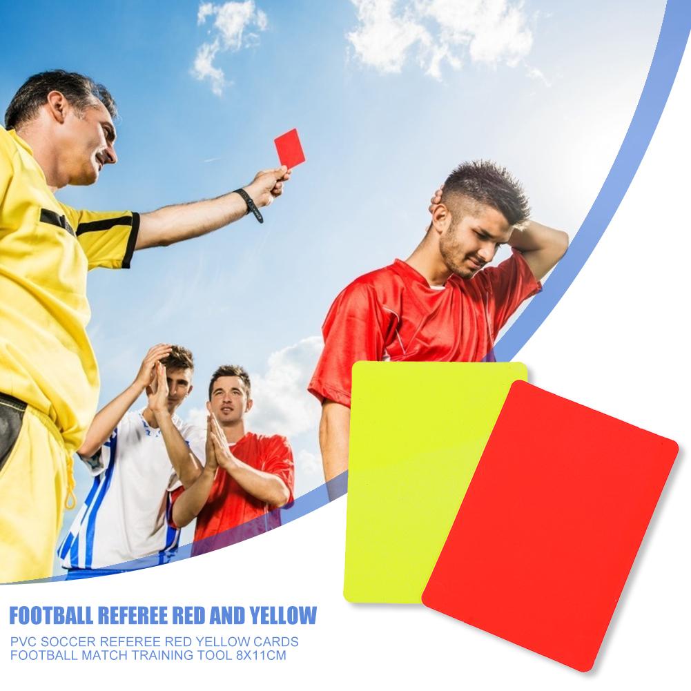 2-10PC Soccer Referee Card Sets Football Match Referee Red and Yellow Card Warning Cards Score Sheets Notebook Judge Accessories