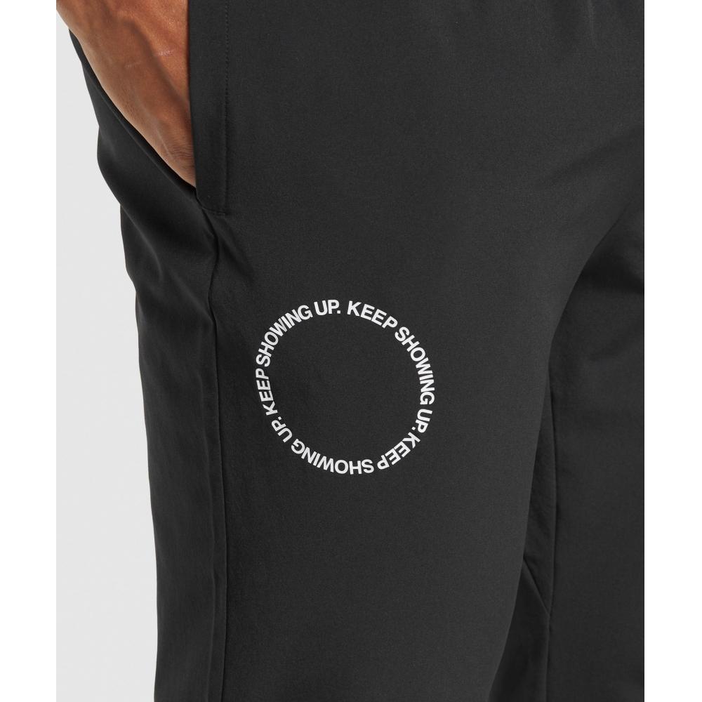 Gymshark Спортивные штаны для фитнеса, черные A1c9f Bb2j