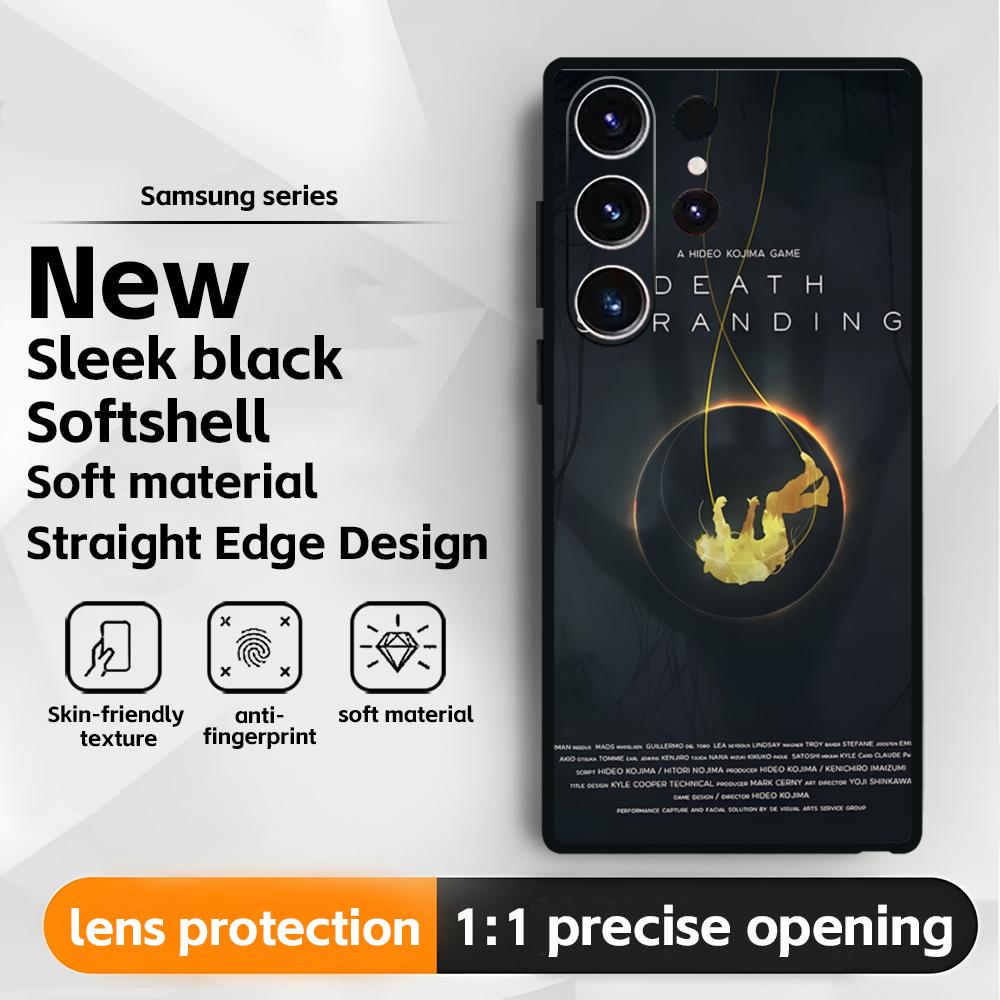 hot game D-Death S-Stranding  Phone Case For Samsung Galaxy S25 S24 S23 S22 S21 S20 Plus Ultra Note20 Soft Black