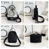 Lightweight Drawstring Shoulder Bag Adjustable Strap Women Crossbody Bag Leisure Phone Bag  Travel