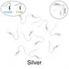 100pcs/lot 20*17mm 10 Color Iron Bead Charms Earring Wires With Ear Hook Earrings Clasp Findings Supplies For Jewelry Making DIY