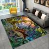 3D Visual Illusion Dinosaur Area Rug,Carpet Rug for Home Living Room Bedroom Sofa Playroom Doormat Decor,Kid Non-slip Floor Mats