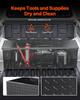 49"x15"x15" Heavy Duty Aluminum Truck Bed Tool Box for Pickup RV Black