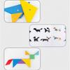 Магнитная 3D-головоломка Jigsaw Tangram Game Монтессори Learning Обучающие настольные игры для рисования Игрушка в подарок для детей Головоломка